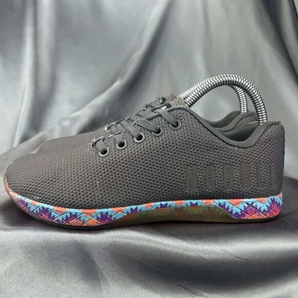 NOBULL Outwork Patchwork Trainer Shoes Men’s 6 Women’s 7.5 Gray Gum Superfabric - Picture 6 of 13